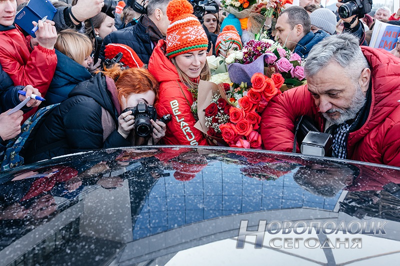 Vstrecha olimpijskih chempionok po biatlonu v Nacional'nom ajeroportu (6)