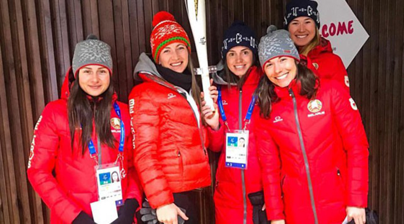 белорусские биатлонистки в Пхёнчхане