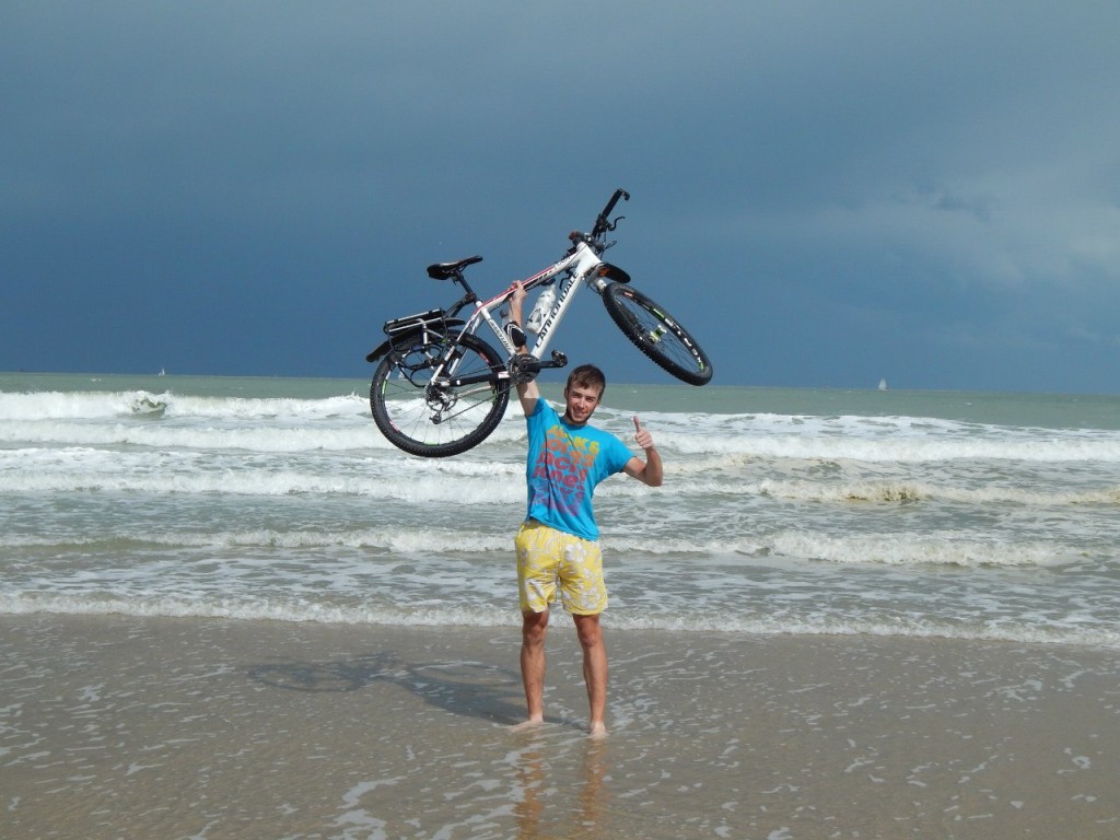 На пляже Северного моря, г. Остенде, Бельгия