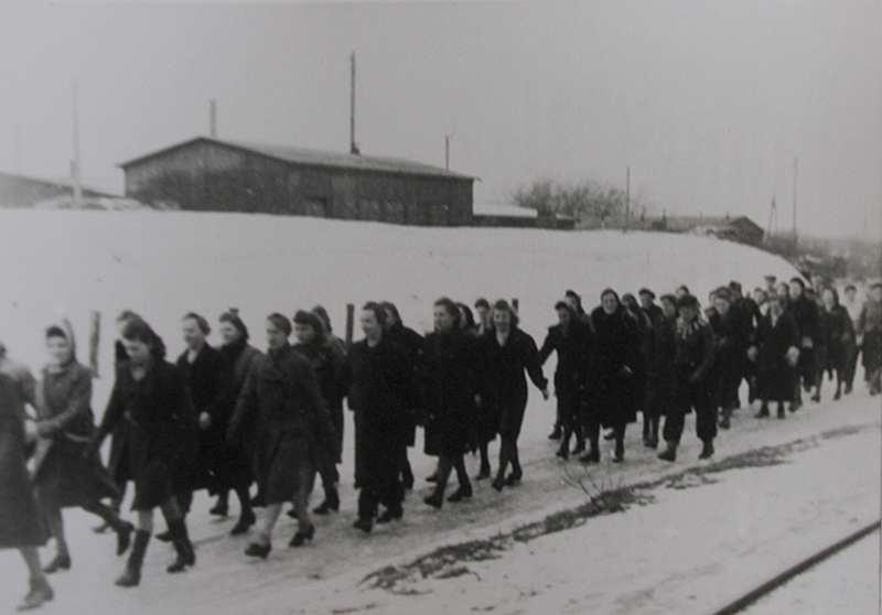 Заключенные лагеря  в г. Зигбурге