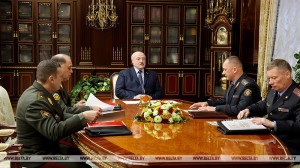 Александр Лукашенко принял руководство МВД с докладом о состоянии оперативной обстановки в Беларуси и развитии ведомства