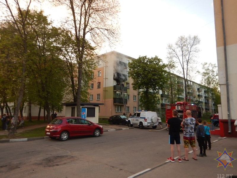 пожар в Новополоцке (1)
