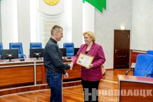Самых активных добровольных дружинников Новополоцка наградили в горисполкоме