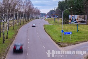 В Новополоцке вблизи автозаправки «Лукойл» временно будет перекрываться автодорога