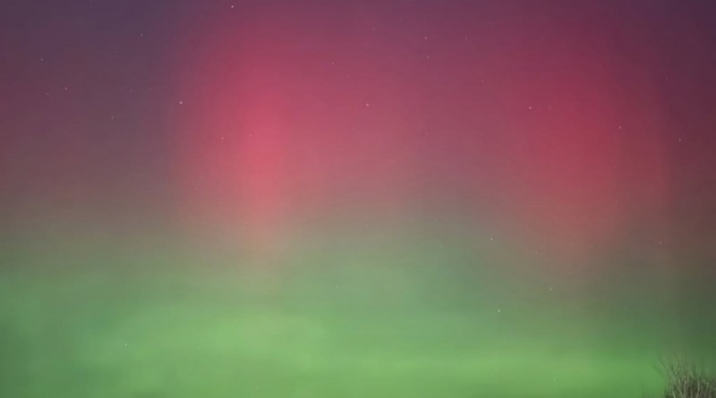 северное сияние над Новополоцком (1)