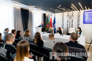 Председатель Новополоцкого горисполкома Игорь Бурмистров встретился с трудовым коллективом РУП СГ-ТРАНС