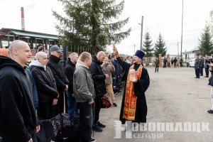 Отправка новобранцев прошла на базе Военного комиссариата Полоцкого, Россонского районов и города Новополоцка