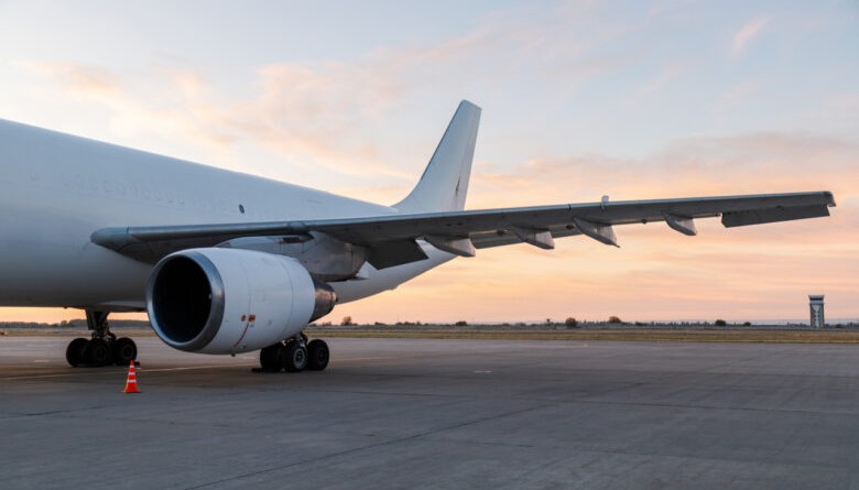 Plane wing and engine