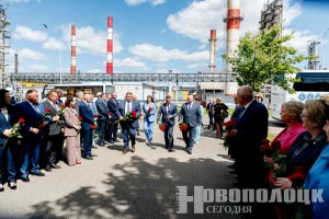 Новополоцк посетили представители руководства Федерации профсоюзов Беларуси во главе с Юрием Сенько