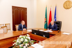 Кадровый день у председателя Новополоцкого горисполкома Игоря Бурмистрова