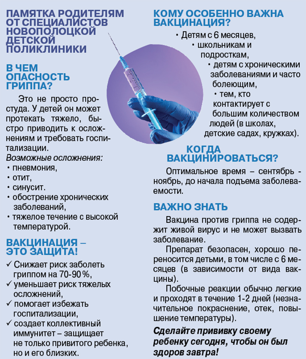 вакцинация от гриппа